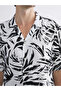 Peak New Season Slim Fit Short Sleeve Patterned Men's Shirt - 3