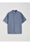 Regular Fit Short Sleeve 100% Linen Men's Shirt - 5