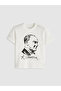 Esvab • Modern & Distinctive Zero Roba Collar Ataturk Printed Boys' T-Shirt