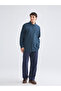 Regular Fit Long Sleeve Linen Look Men's Shirt - 4