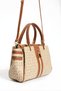 Women's Lock Detailed 3-Compartment Long Strap Hand & Shoulder Bag with New Season Accessories (29X20 cm) - 5