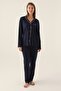 Women's Shirt Pajama Set Licensed Product Cotton Modal Fabric Long Sleeves - 3