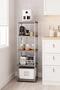 5-Tier Gray 40X33 Plastic Bathroom Shelving System, Kitchen Shelf, Pantry, Bookshelf Multi-Purpose Organizer - 3