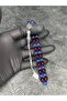 Zaza shaking fish burgundy blue high-end fan rosary