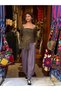 Lilac Color Loose Trousers with Pocket Detail - 2