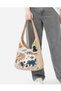 Cat Written Patterned Functional Design Shoulder Bag for Daily Travel Use - 6