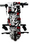 Electric Drift Trike 36V - 360° Spins, Variable Speed, LED Lights & Safety Gear (Pirate Red) - 3