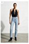 Accessory Detailed Bodysuit Blouse with Stone Detail on the Tip, Black