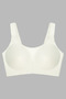 Seamless Bra - Forme |   Cream Laser Cut Seamless Gathering Large Tulle Size Women's Bra