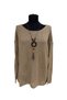Merseerized Sweater with Collar