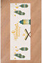 Ramadan Eid Mubarak Crescent Mosque Floral Pattern Printed Table Runner Digital Printed Modern Tablecloth