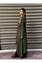 Khaki Asymmetrical Maxi Long Tunic - 3