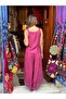 Pink Color Embroidered Pants and Blouse Set - 3