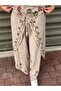 Beige Color Embroidered Pants and Blouse Set - 5