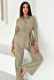 Waist Tie Detailed Shirt and Pleated Pants Set – Grace - 6