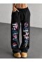 Unisex No More Rules Printed Baggy Cut Wide Leg Sweatpants
