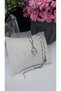 Zircon Stone Drop Model Silver Color Elegant Steel Non-Tarnish Necklace - 7
