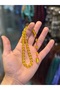 Transparent Yellow Bleeding Stone Ankle Length Prayer Beads / Gift - 2