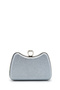 Ring Clip Detailed Glittering Morton Evening Dress Bag Silver