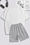 Unisex Brooklyn 1898 Printed Special Design Oversize T-Shirt and Shorts - Top and Bottom Set - 2