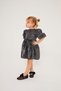 Girl's Sequin Sparkly Balloon Sleeve Dress Special Occasion Wedding Engagement Birthday - 2