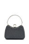Ring Clip Detailed Glittery Morton Evening Dress Bag Anthracite - 5