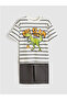 Lcw Kidsekru Printed Boys' T-Shirt and Shorts - 2