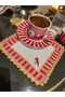 1 Piece of Golden Whi̇sper Handmade Coffee Presentation Napkin with Bird Pattern (15X15) Cocktail Napkin - 3