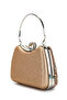 Ring Detailed Stoned Amanda Evening Dress Handbag Powder - 6