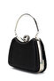 Amanda Evening Dress Handbag with Ring Detail and Stones, Black - 6