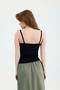 Thick Strap Basic Black Athlete Top - 4