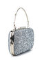 Stoned Premium Debbie Evening Dress Handbag Silver - 2