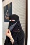 نقاب وسط مايل اسلامي مشبك