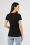 Women's Short Sleeve V-Neck Body Black - 6