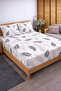 Patterned Cotton Elastic Sheet Set Fully Wrapping Non-Slip Flexible 100X200 Single Size