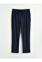 Navy Blue Standard Fit Men's Pajama Bottoms