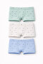 2-11 Years Old Boys' Boxer Briefs Set of 3 |   Cotton & Soft Textured & Skin-Friendly & 100% Cotton