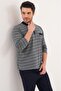3135 Navy Blue Men's Pajama Set - 2