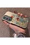 Samsung Galaxy S25 Compatible Silicone Edge Hard Back Case Floral Patterned Lover Couple Phone Case - 2