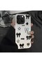 Silicone Edge Hard Back Anti Fall Phone Case Compatible with iPhone XS Max Bow Tie Patterned - 8