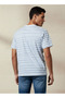 Men Regular Fit Crew Neck Short Sleeves Striped T-shirt - 3