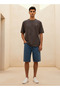 Men Regular Fit Crew Neck Short Sleeves Jacquard T-shirt - 2