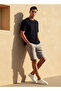 Men Regular Fit Crew Neck Short Sleeves Textured T-shirt - 3