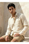 Men Collared Textured Long Sleeves Shirt