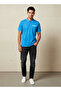 Men Short Sleeves Textured Polo T-shirt - 2