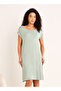 Night Dress Short Sleeves with Lace Detail