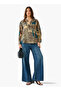 Shirt with Paisley Print and High-Low Hem - 2
