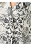 Shirt with Floral Print and High-Low Hem - 4