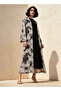 Regular Fit Kimono Abaya Shrug with Print