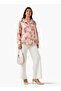 Shirt with Floral Print and High-Low Hem - 2